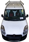 A Fiat Doblò with a roof rack