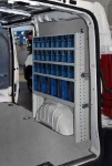 A Fiat Scudo racking system