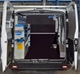 A Fiat Talento with racking for a plumbing business
