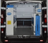 A Fiat Talento with Syncro System racking for a masonry finishing firm