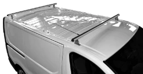 A Fiat Talento with Syncro System roof bars