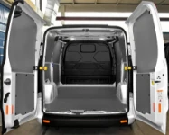 A Ford Custom with a resin-coated marine floor liner and painted steel bodywork liners