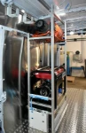 A generator and a compressor in the Ford Transit Jumbo