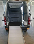 A loading ramp on a Sprinter