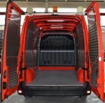 A Master with aluminium chequer plate door and wall liners