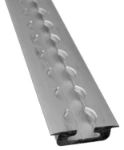 A milled aluminium rail with a T profile