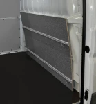 A milled rail on a van’s bulkhead