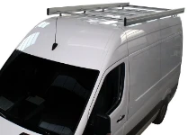 A plumber’s van with multi-purpose cargo bars