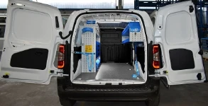 A ProAce City with racking on both sides