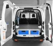 A racking solution with underfloor drawers for the 2014 Courier