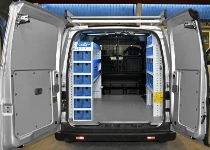 A racking system in an NV200