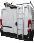 A roof access ladder on a Ducato
