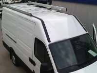 A roof rack on a 2014 Daily