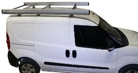 A roof rack on a Fiat Doblò
