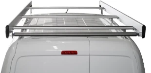 A roof rack with rear roller and side fences on the Bipper