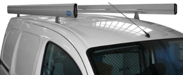 A roof rack with side fences and a loading roller on a Citan