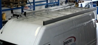 A single-slide ladder rack on a Daily