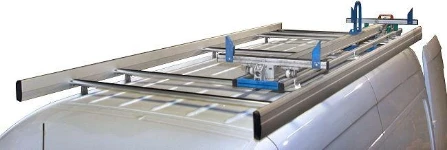 A single-slide ladder rack on a Crafter