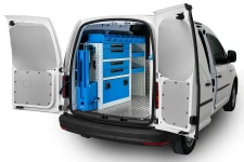 A small van equipped with Syncro Ultra racking