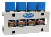 A spray can rack for vans