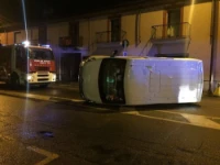 A Syncro mobile workshop after an accident
