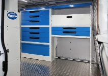 A Syncro van upfit for installing and servicing cold rooms in catering businesses