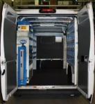 A van upfit for solar heating engineers