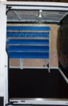 A van upfitted for servicing gantries