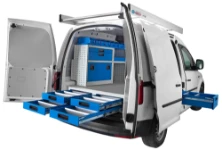 A van with under-floor drawers
