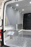 Aluminium wall and floor lining in the MAN TGE's cargo area