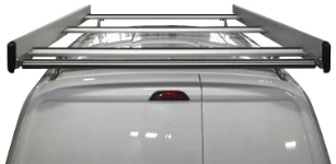 An aluminium roof rack on a Ford Courier