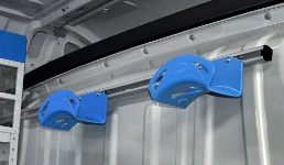 An example of cable holders installed