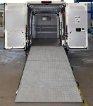 An extended loading ramp in a Jumper