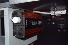 An inverter in a Punto Van fitted out by Syncro System