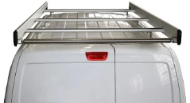 An NV200 with an aluminium roof rack