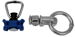 Anchor rings with fittings for milled rails