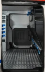 Bulkhead fit-out of the BYD ETP3 with cable holders and lashing straps