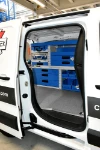 Allestimento lato sinistro Berlingo visto dalla porta laterale