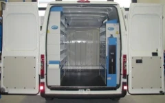 Rivestimento interno in legno e lamiera e portatutto per Jumpy