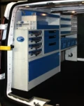 Complete racking solution for electrical contractors on board the Custom