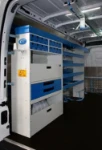 Components of a Master van upfit for technical assistance to the tanning industry