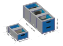 Drawer unit measurements for Syncro long drawers