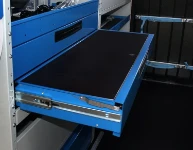 Everything needed for electrical contractor work on a commercial vehicle converted by Syncro System