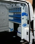 Everything you need to transform a normal van into a mobile workshop for alarm system installers