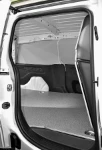 Fiat Doblò with interior lining in wood and sheet metal