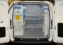 Rivestimento interno in legno e lamiera e portatutto per Jumpy