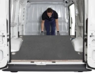 Fitting a resin-coated marine floor liner