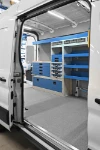 Floor panel and shelving for the Transit fit-out