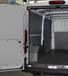 Floor, wheel arch and interior liners on left of the Ducato