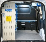 Pianale in multistrato marino resinato e scaffale per allestimento Courier